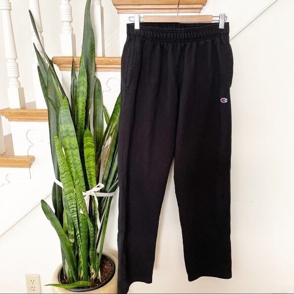 champion black comfy loungewear sweatpants size M - Picture 1 of 6